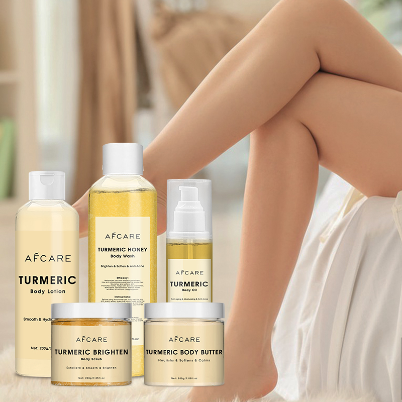 Private Label Skincare Ayurveda Turmeric Skin Care Set Natural Cosmetic