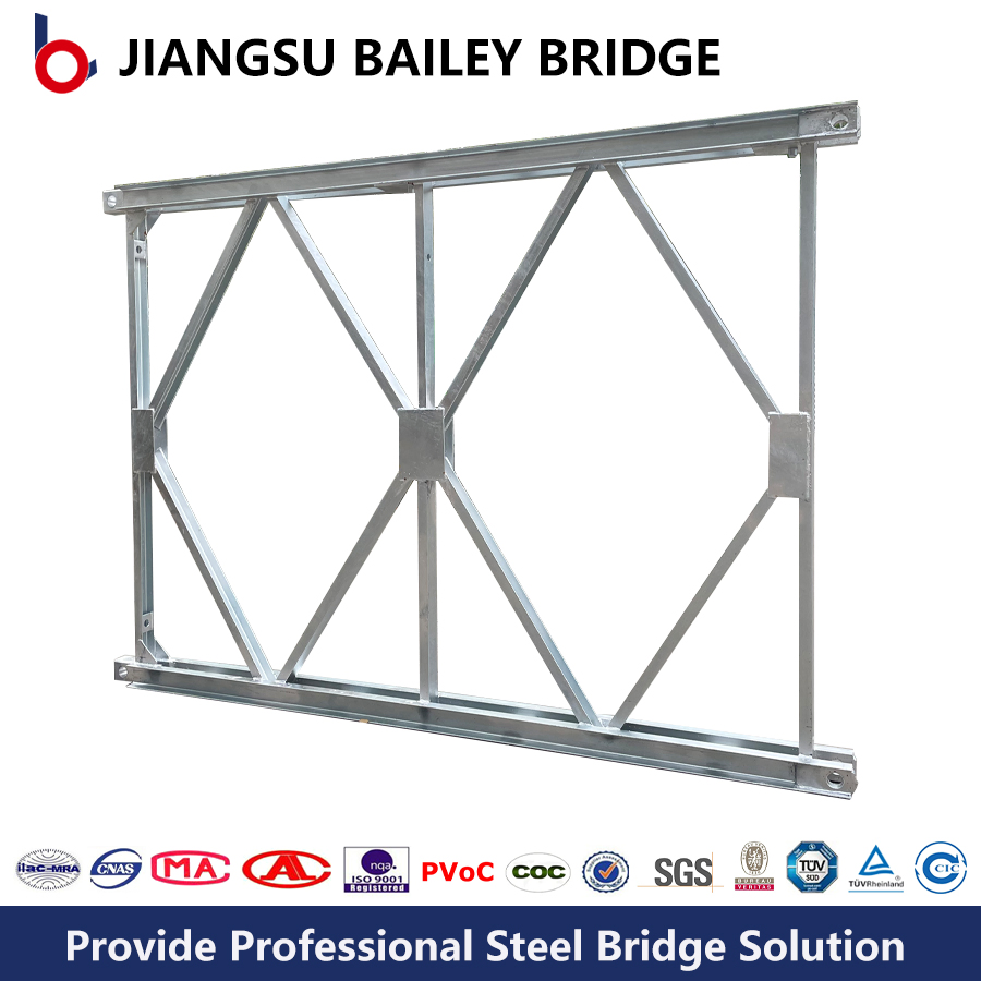 High Performance Precision Made Weatherproof Bailey Steel Structure Bridge Parts Panel