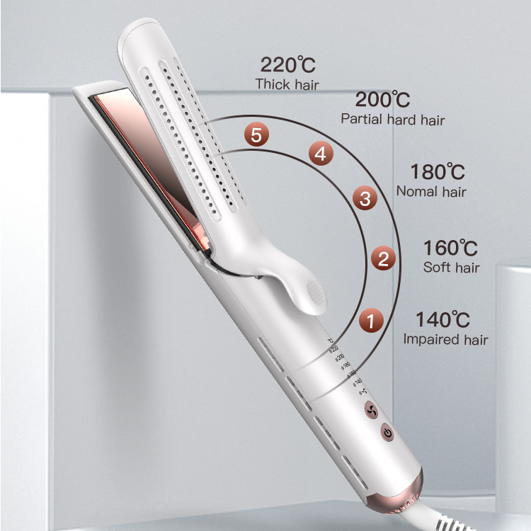 High Quality 2-in-1 Airflow Straightener and Curler for Hair Care and Nourishment, Certified with Famous Hot Settings
