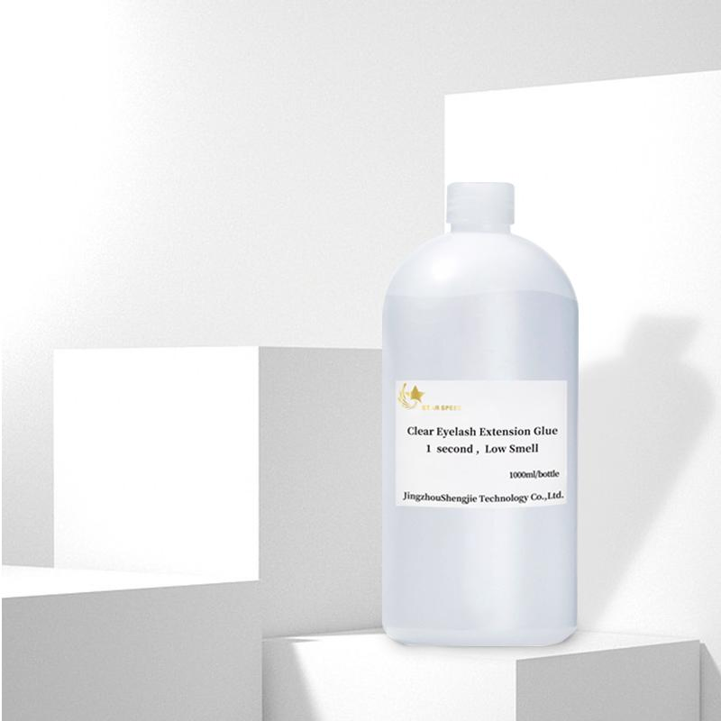 Star Speed 1L Private Logo Fast Dry 0.5s 1s 2-3s Korean Volume Eyelash Extension Adhesive Clear and Black Lashes Glue