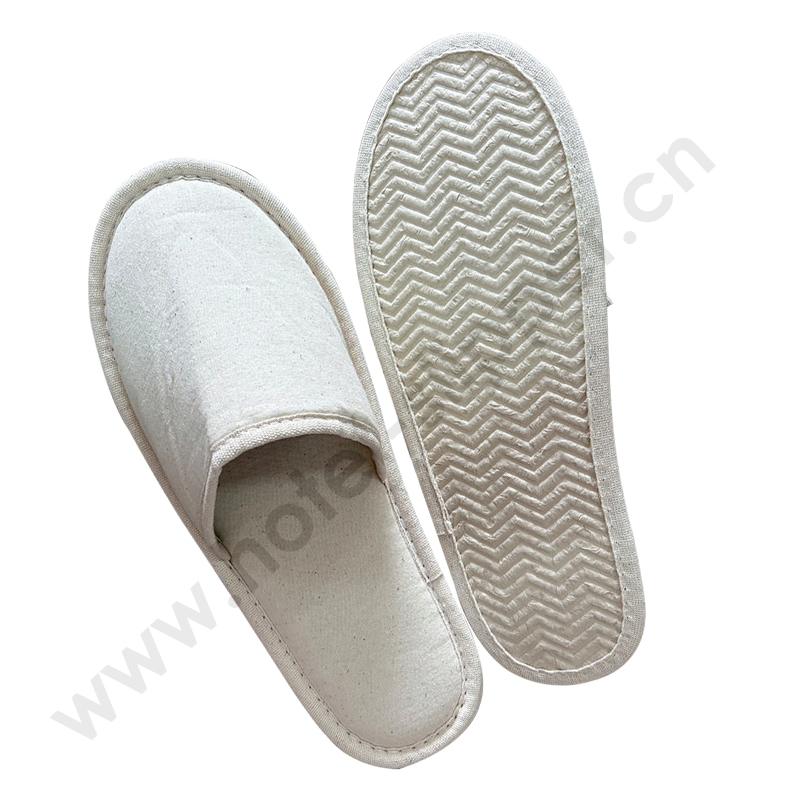 Disposable Hotel Cotton Slipper Eco-Friendly Straw Sole Slippers