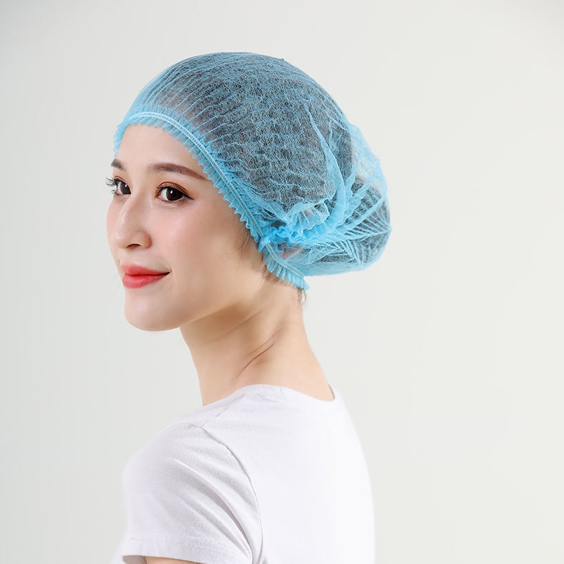 Head Hair Cover Hats for Cosmetics, Beauty Salon Disposable Cap