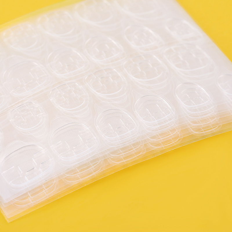 Press on Thin Double Side Jelly Nail Glue Adhesive Waterproof Tape Stickers for Manicure Fake Nail Toe Tips