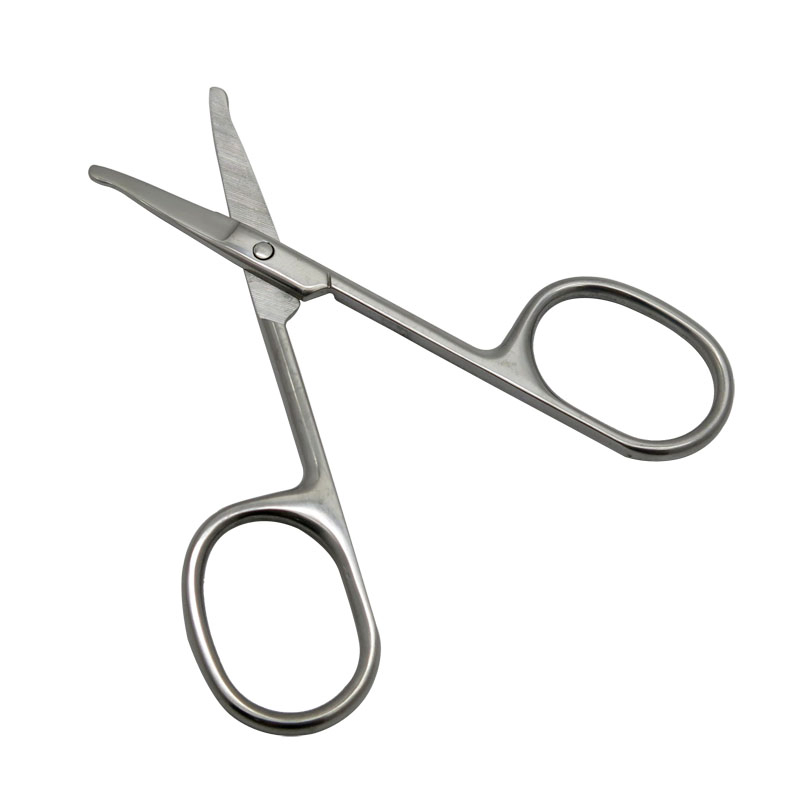 3.5mm Thickness 3.5inch Stainless Steel Eyebrow & Nose Hair Manicure Cuticle Scissors