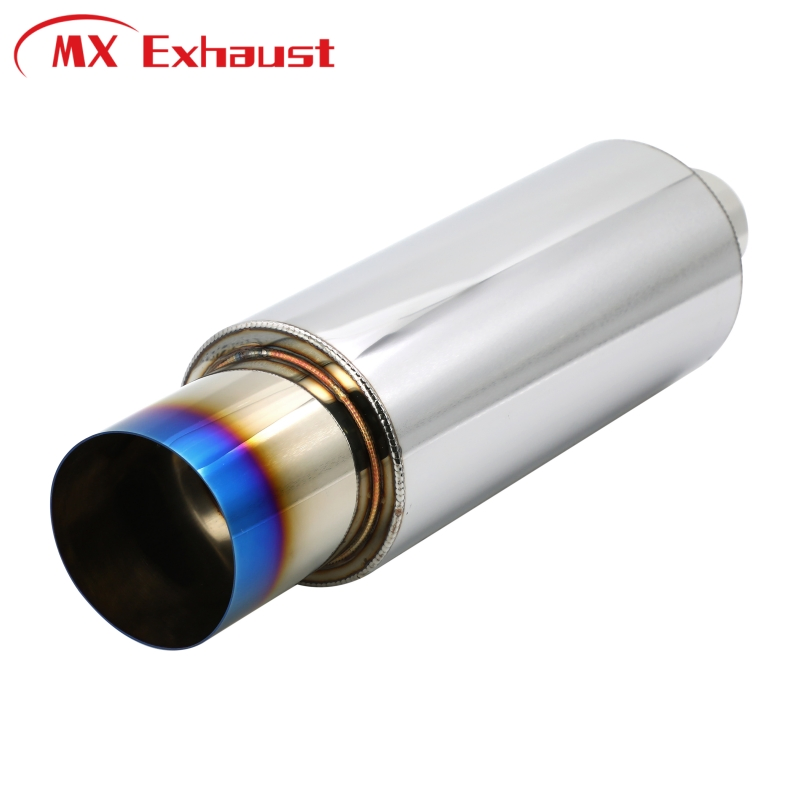 Глушитель выхлопной HKS 2.5'' вход 4'' выход, синий титан