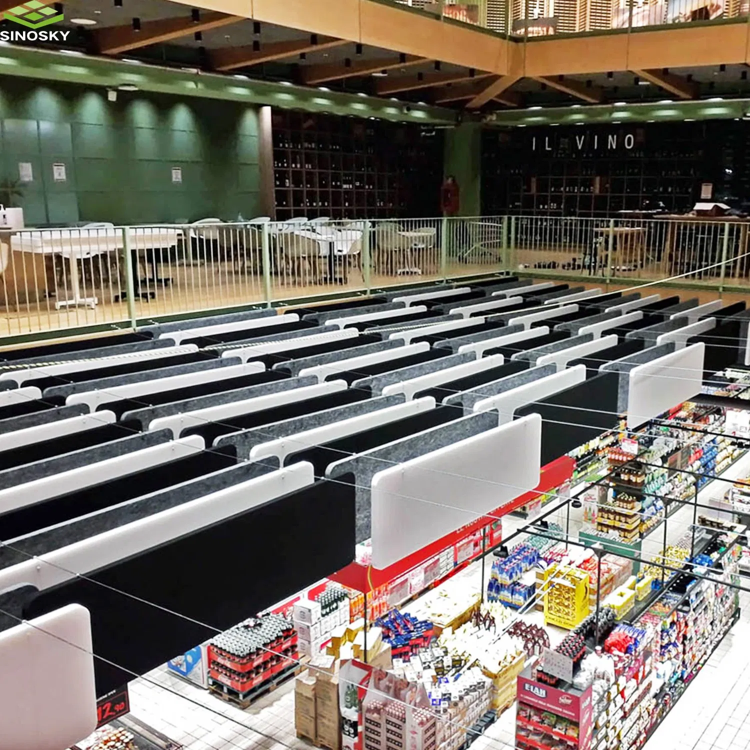 Fiberglass Wool Ceiling Baffle Ceiling Tiles Round 600mm