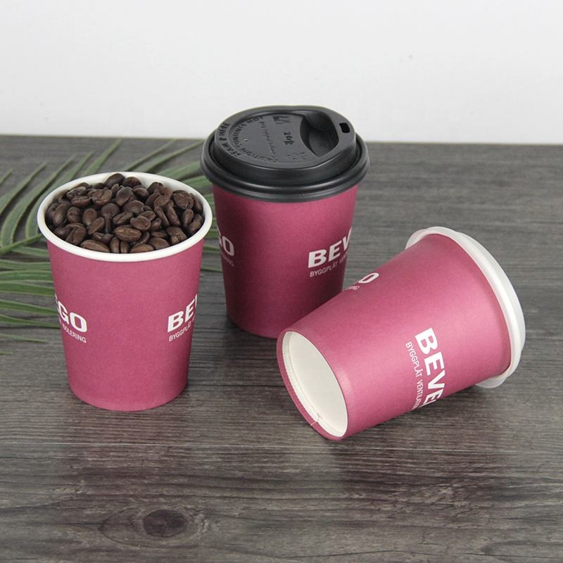 8oz Kraft Paper Cup for Hot Coffee and Tea Drinks
