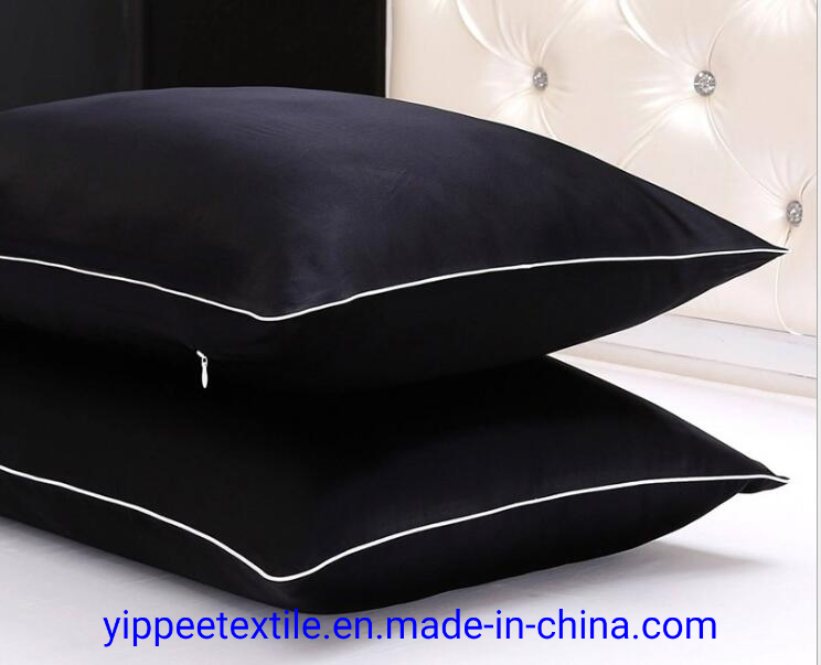 Piping Edge Silk Pillowcase Pillow Sham Pure Silk Pillow Cover