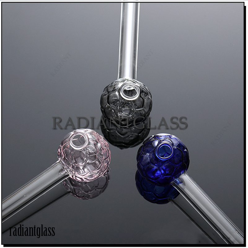 Football Collector Pipe Colorful Glass Smoking Oil Burner Pipes