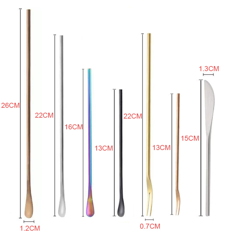 Bar Tool High-End Bartending Spoon Stainless Steel Mixing Spoon