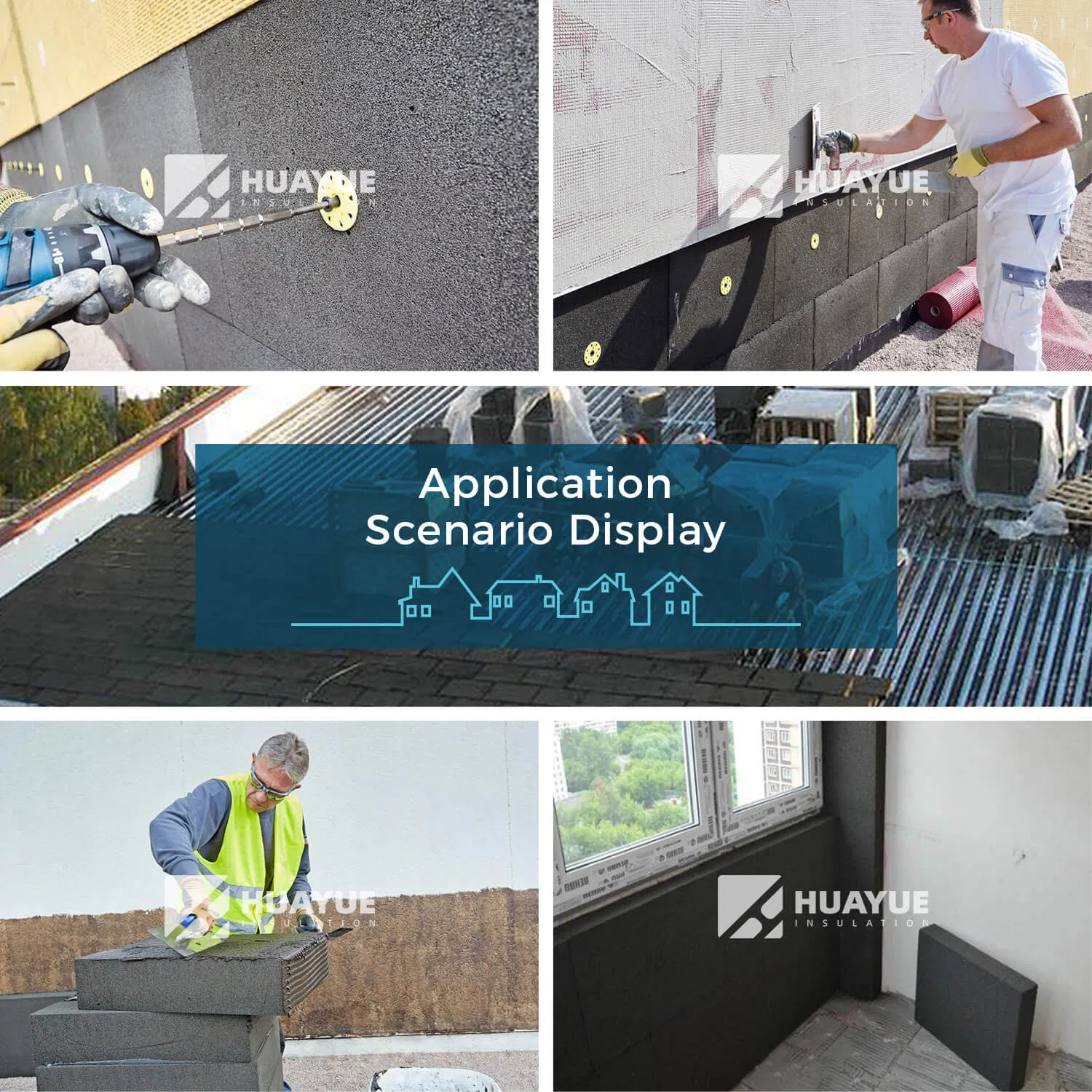 Class A1 Fireproof Closed Cell Foamed Glass Thermal Insulation Cellular Foam Glass