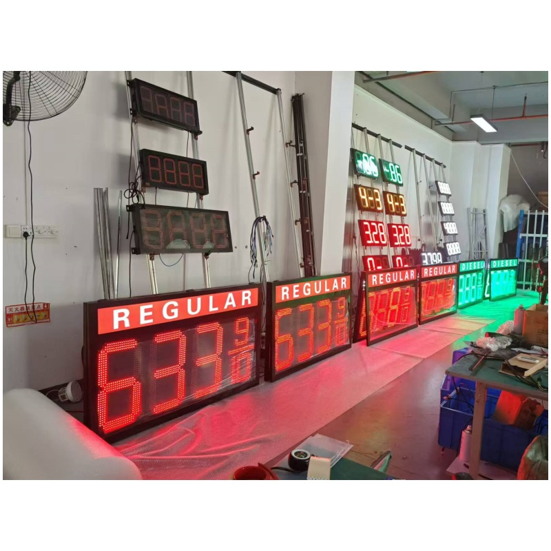 Petrol Station Wireless Forcort WiFi APP with RF Remote Controlle Digit Sign Gas Price 7 Segment LED Display