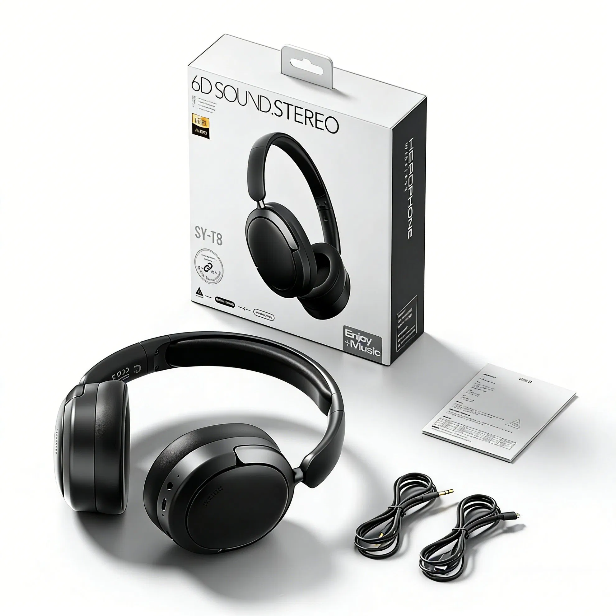 Premium Bluetooth Over-Ear Headphones with Noise Cancellation and Long Battery Life