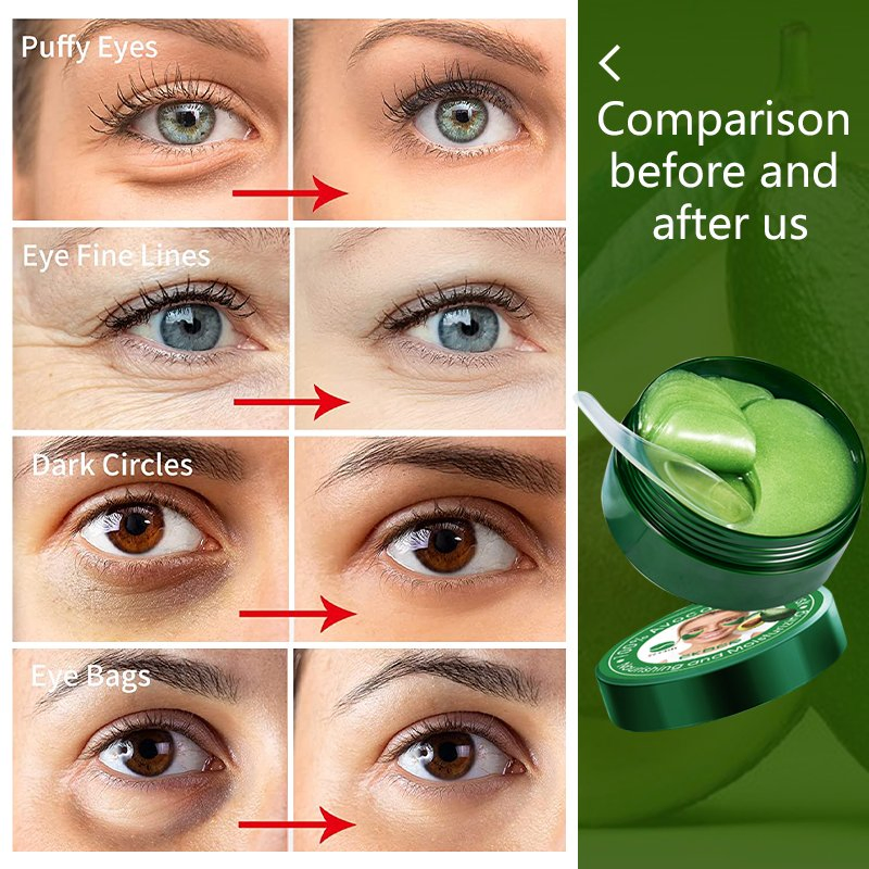 Customize Private Label 100% Aloe Vera Eye Patch Moisturizing Whitening Soothing Skin Care Eye Mask