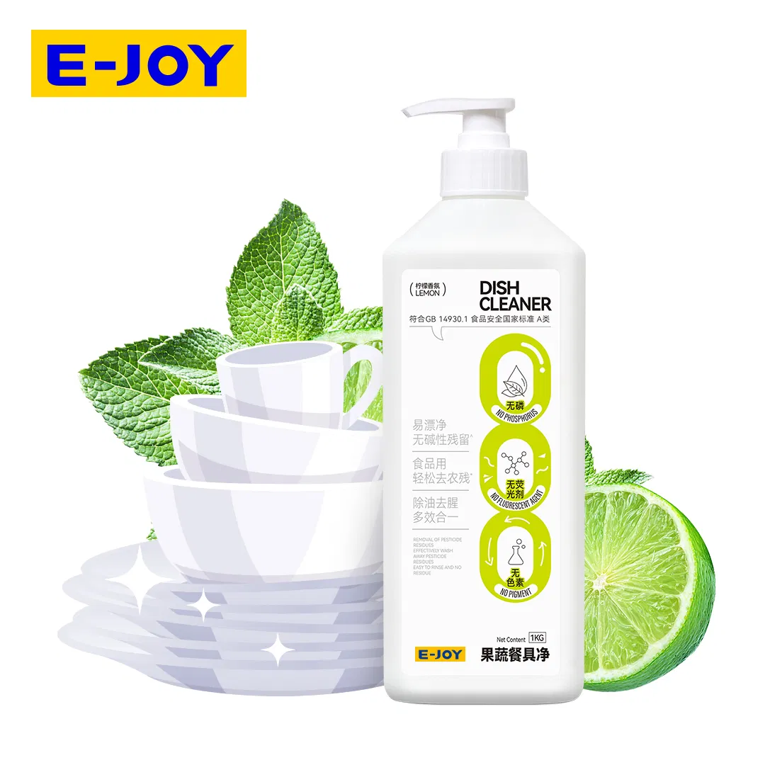 Upgrade Your Cleaning Routine with Fruit and Vegetable Tableware Cleaner, an Orange-Scented Dishwashing Liquid That Refreshes While Washing Kitchenware