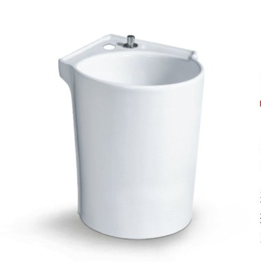 Whole Sale Sanitary Ware Round Shape Mop Pool Easy Cleaning Mop Basin Hot Sale Floor Standing Mop Tub