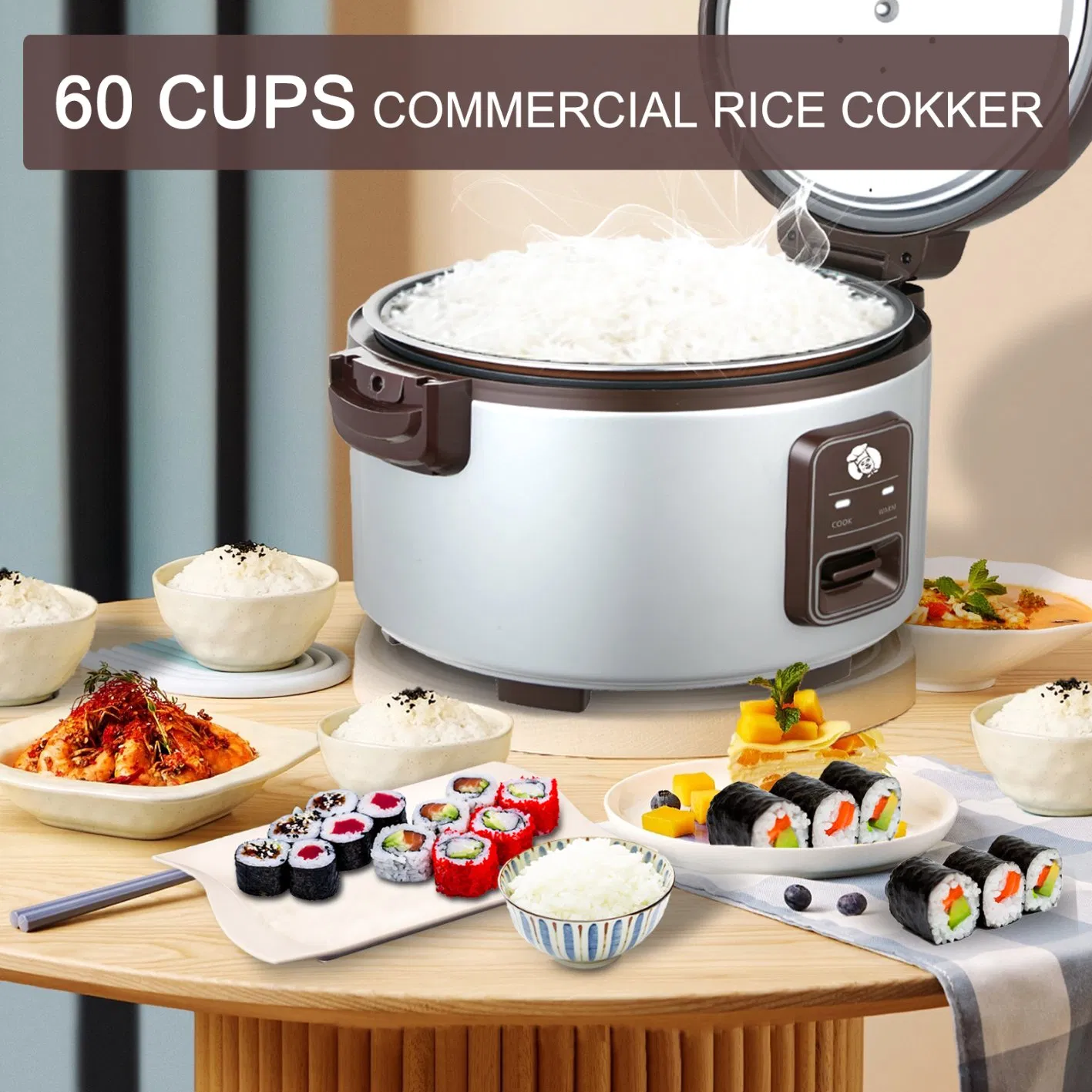Ready to Ship Catering Rice Cooker Professionally Making Perfect Rice for Restaurants