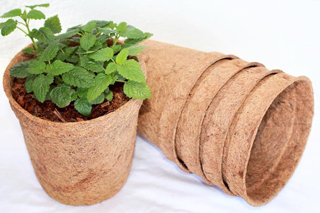 Горшок для растений кокосовый биоразлагаемый