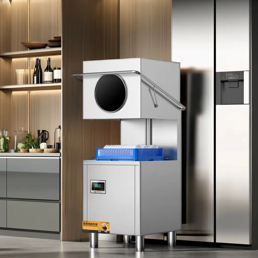 Automatic Kitchen High Efficient Energy Saving Restaurant Hood Type Hotel Dishwasher