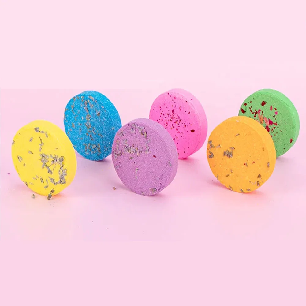 Customize Supplies Relaxation Relief Home SPA Clay Shower Gel Cleaning Tablets Bomb for Bath and Body Care