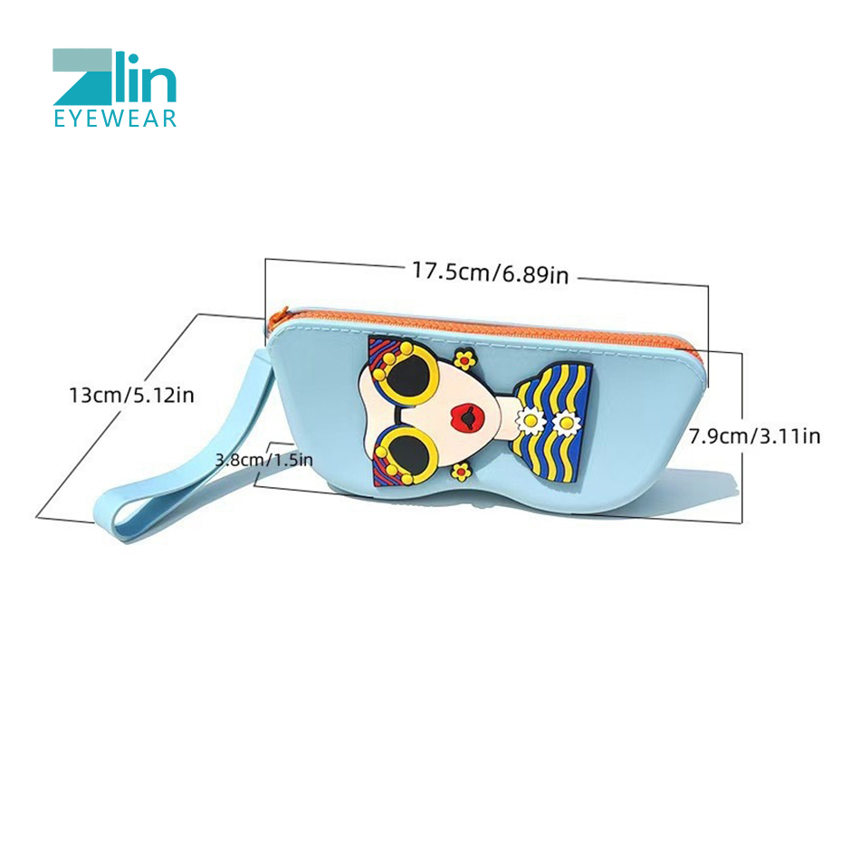 Custom Logo Eyeglasses Sunglasses Storage Bag Waterproof Case Fashion Silicone Sun Glasses Box