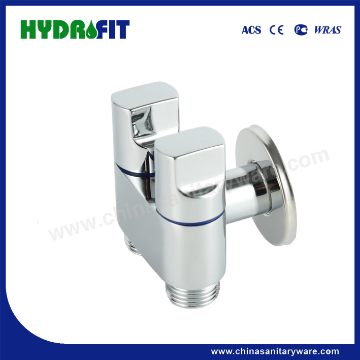 Factory Multi Functional Angle Valve Shattaf Sprayer Accessories 2 Way Valve (FT8705CP)