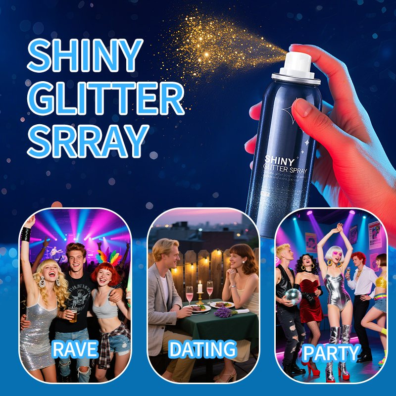 Hair Shimmer Spray Wholesale Party Makeup Shiny Gold Purple Glitter Powder Setting Spray