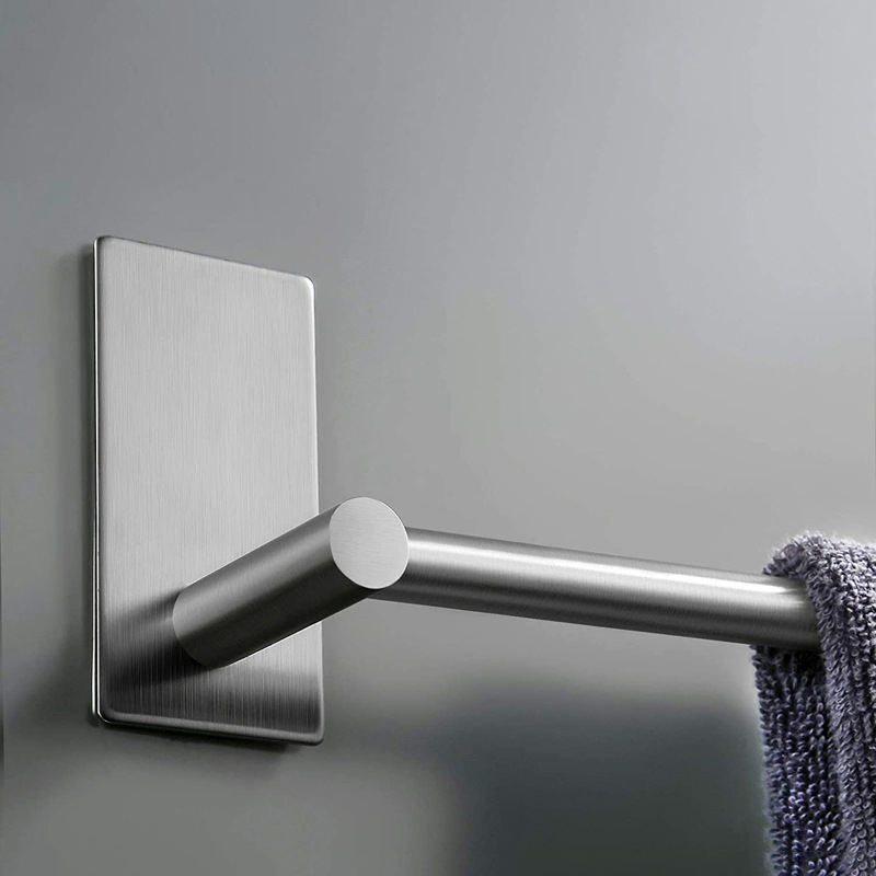 Stainless Steel No Drilling Self Adhesive Wallmount Bathroom Bath Towel Bars Holder