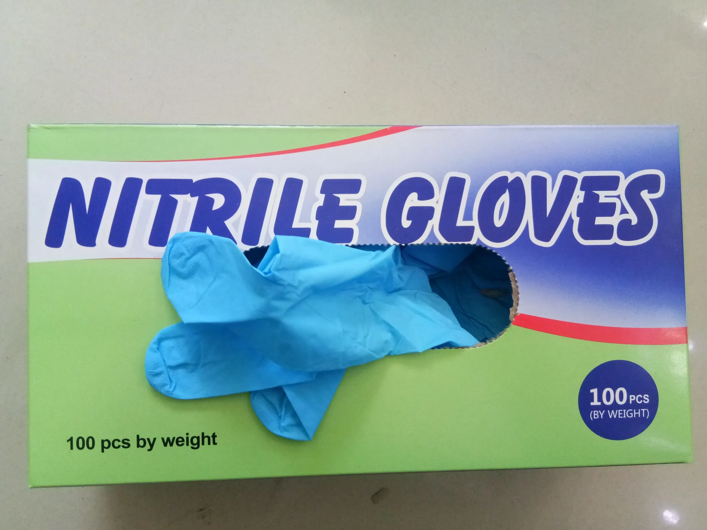 Nitrile Coated Disposable Medical Supplies Blue Examination Hand Glove Food Use Household Protective Exam Gloves Powder Free in Work & Safety