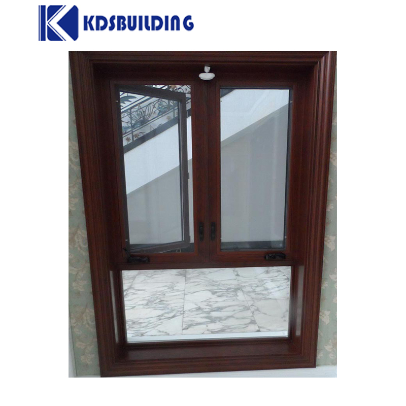 Kdsbuilding Hand Held Wooden Glass Wood Hand Crank Window Solid Wooden Window Frame
