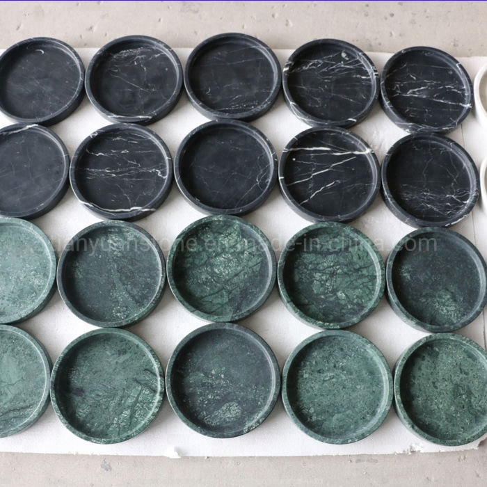 Rectangle Home Decorative Green Marble Serving Tray