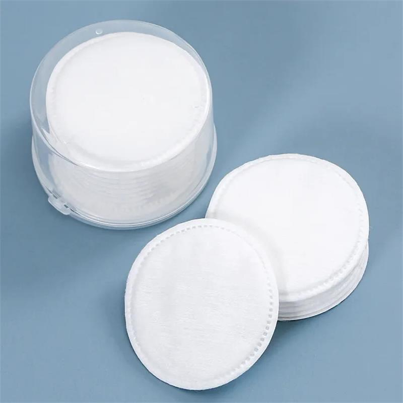 Basic Customization 100% Cotton Natural Facial Cotton Pad for Cosmetic