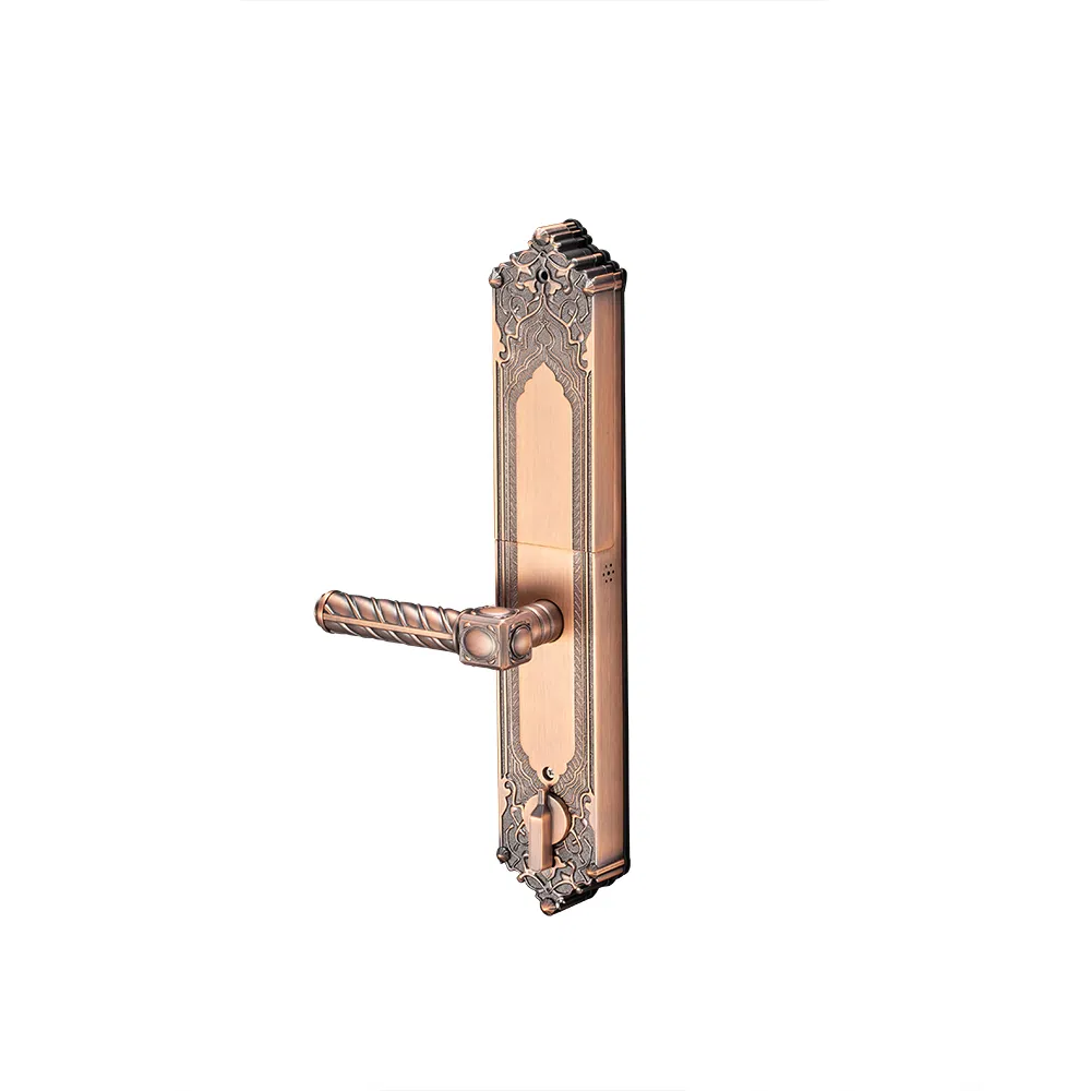 Luxury Fingerprint Passward Entry Door Handle Keyless Smart Lock