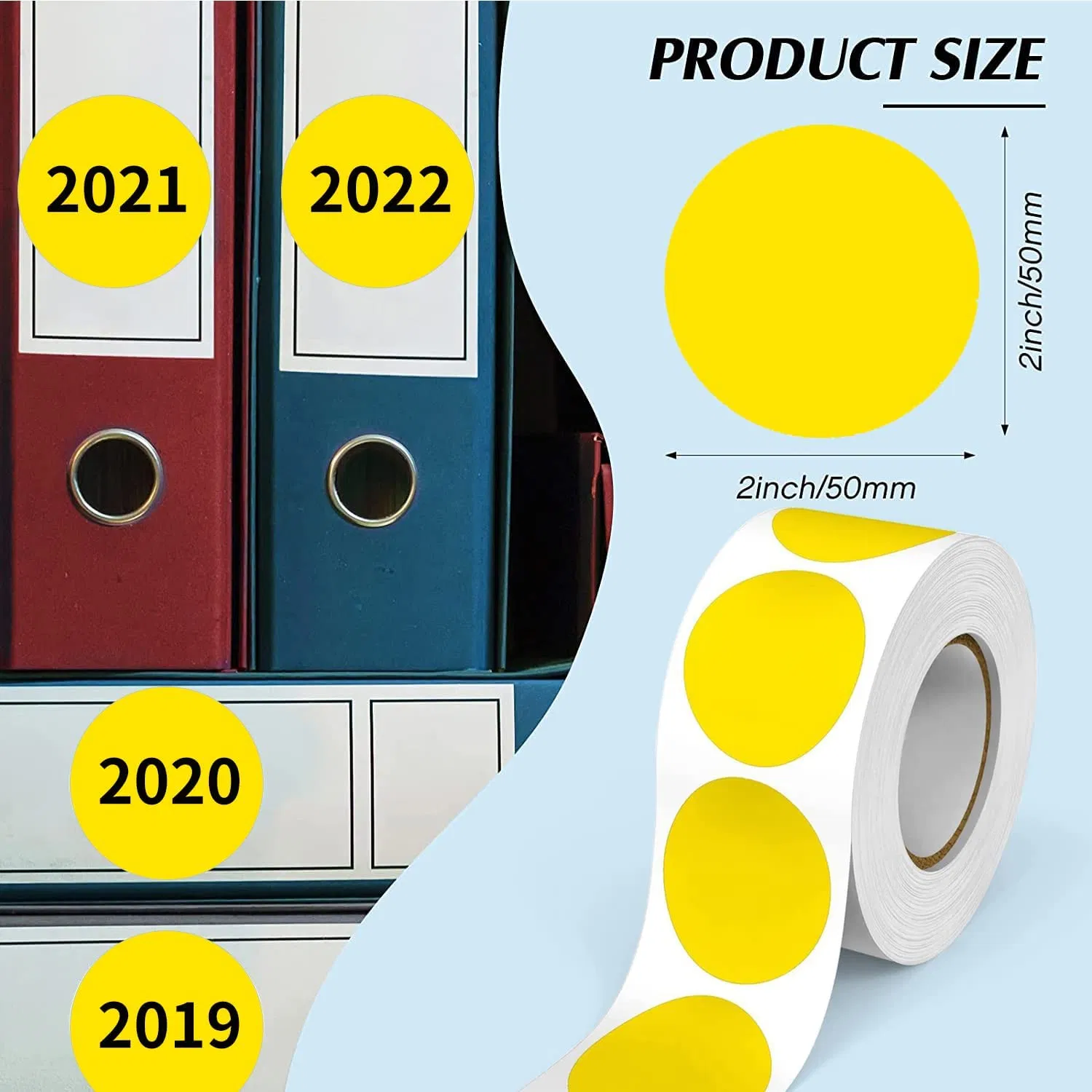 Round Seal Removable Label for Food Containers Jars Pape Bag Adhesive Label