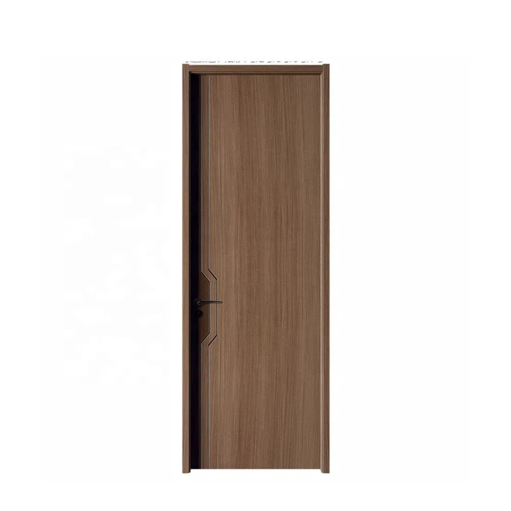 MDF Moulded Melamine Finished Surface Wooden Door Skin Panels for Office