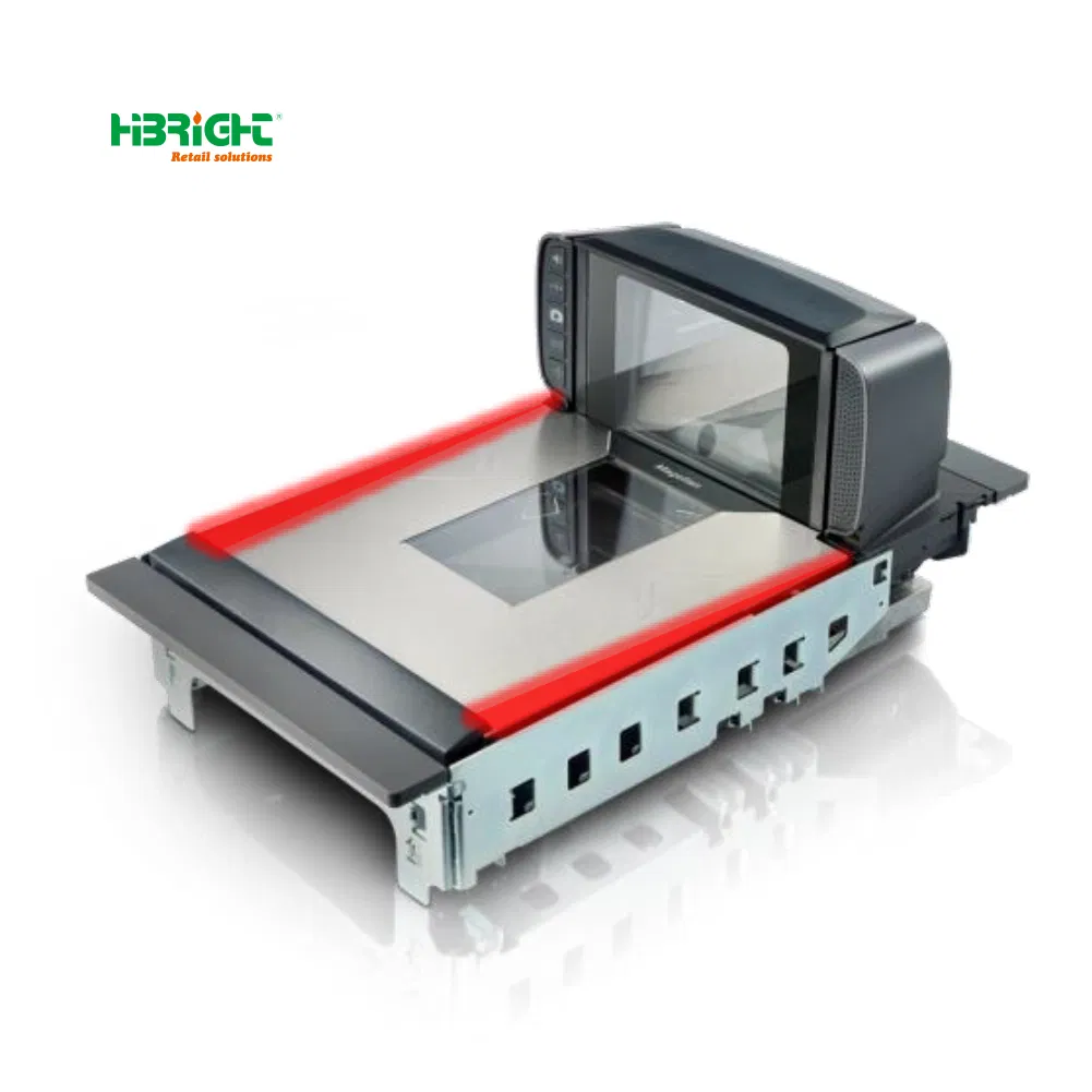 Supermarket Checkout Counter 2-D Car Code Reading Barcode Sacnner with Remote Scale Display