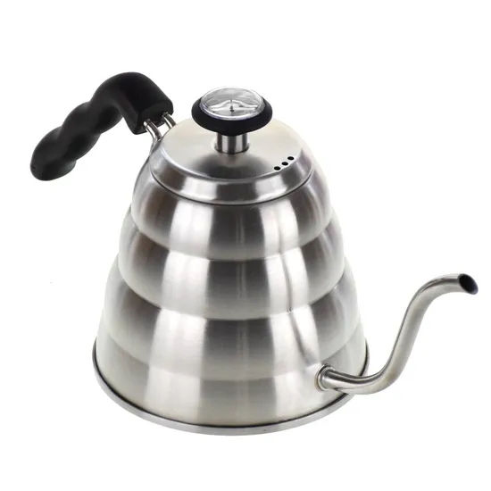40oz Coffee Stainless Steel Kettle Coffee Tea Pots with Built-in Thermometer Kw002_3