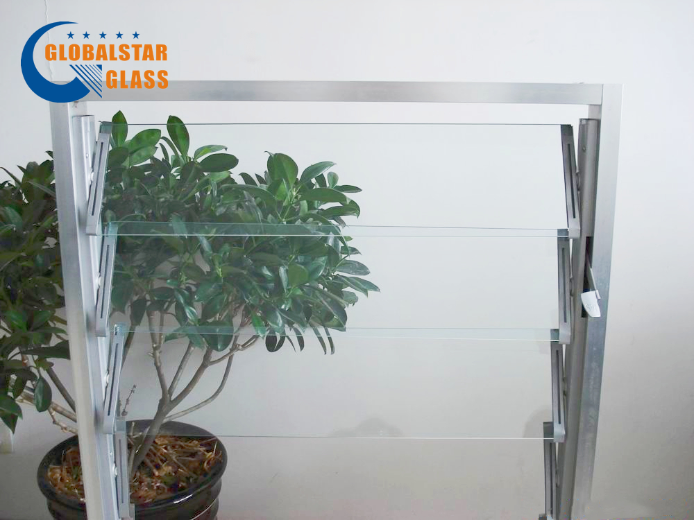 3mm, 4mm, 5mm 6mm Clear/Bronze/Gray and Tinted Louver/Louvre Glass for Windows/Bathroom/Decoration