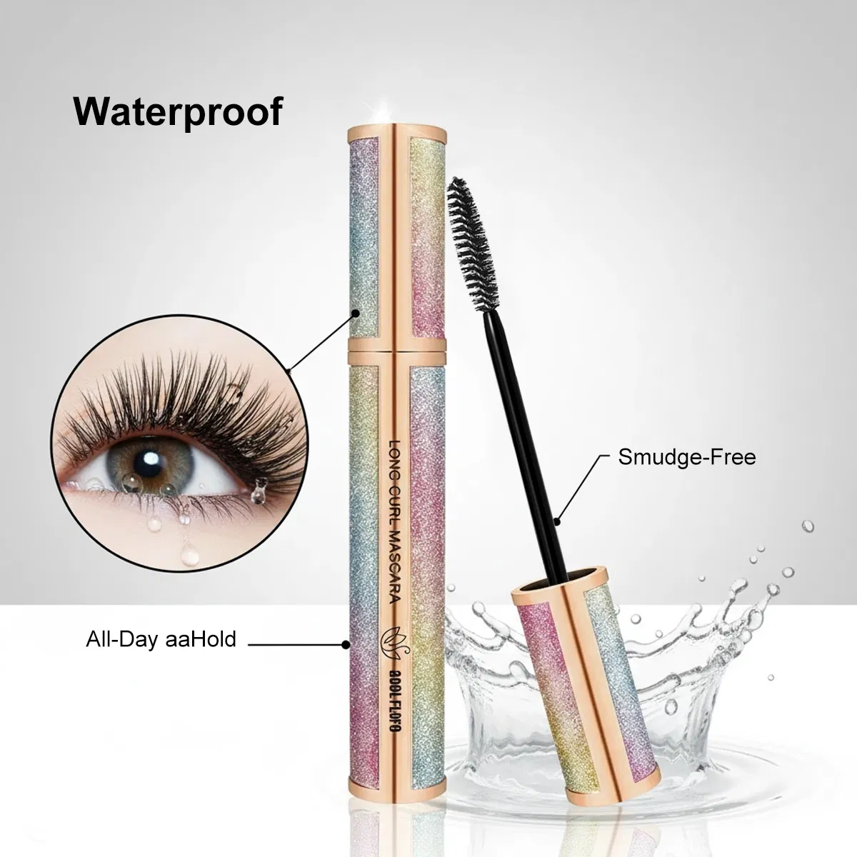 Waterproof Hypoallergenic Extension Lengthening Curling Eyelash 4D Fiber Mascara Wholesale Cosmetics