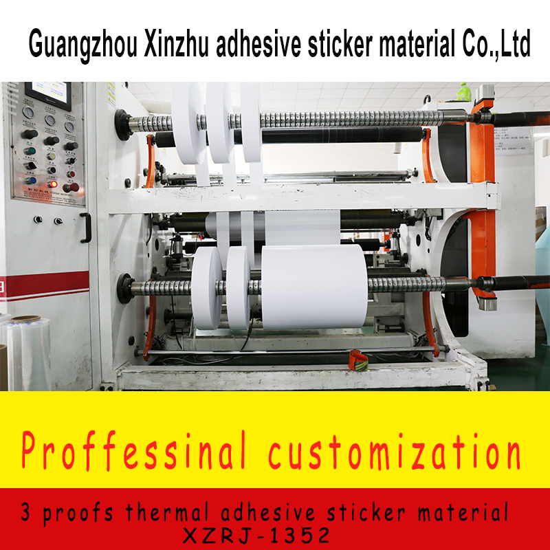 Three Proofing Thermal Adhesive Sticker Barcode Label Material Xzrj-1352 Supply Southeast Asia Label 100X150mm 100X100mm