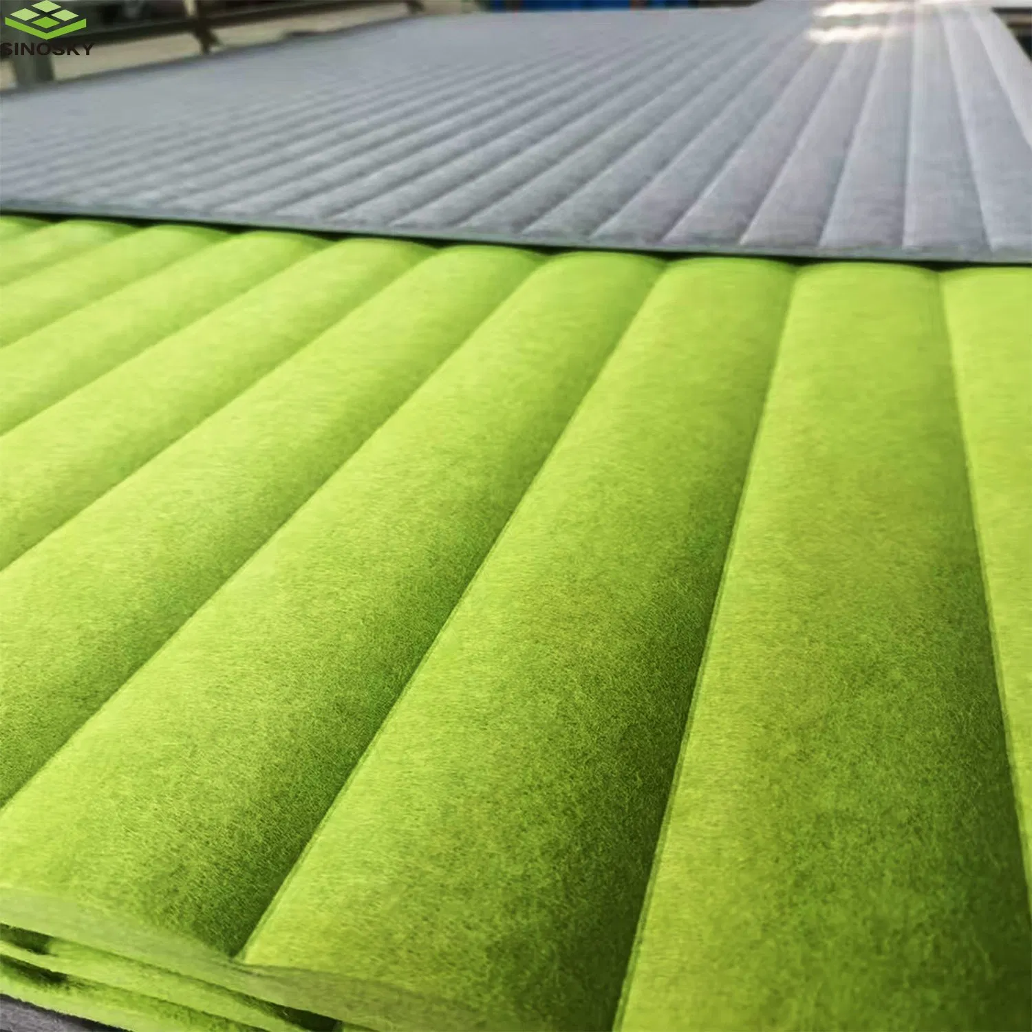 Wave-Shaped Corrugated 3D Pet Acoustic Panel