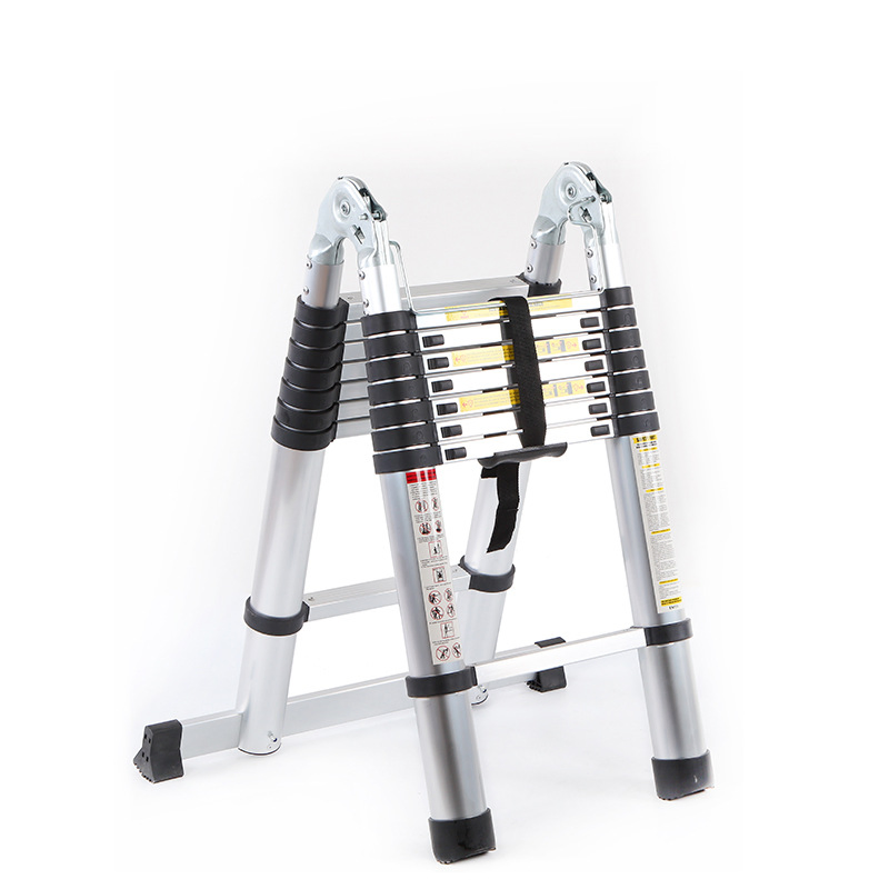 Factory Supply High Stability Lightweight Aluminum Telescopic Ladder for Versatile Applications with En131 Certified