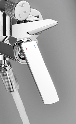 Душевая система с дождевым эффектом, настенная, медная