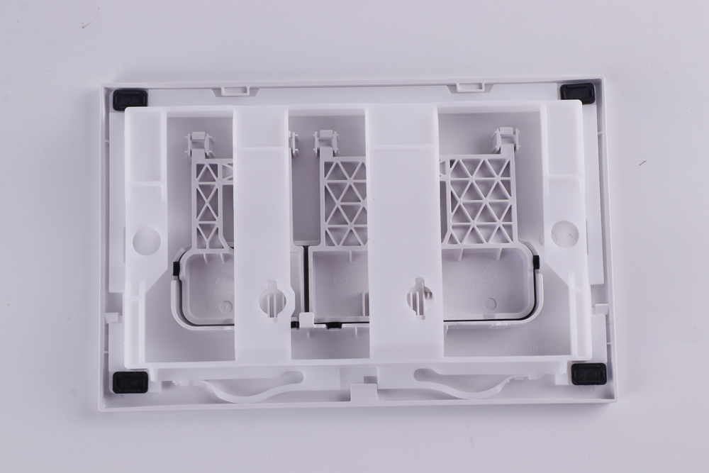 Concealed toilet water tank wall mounted silver ABS toilet flush panel