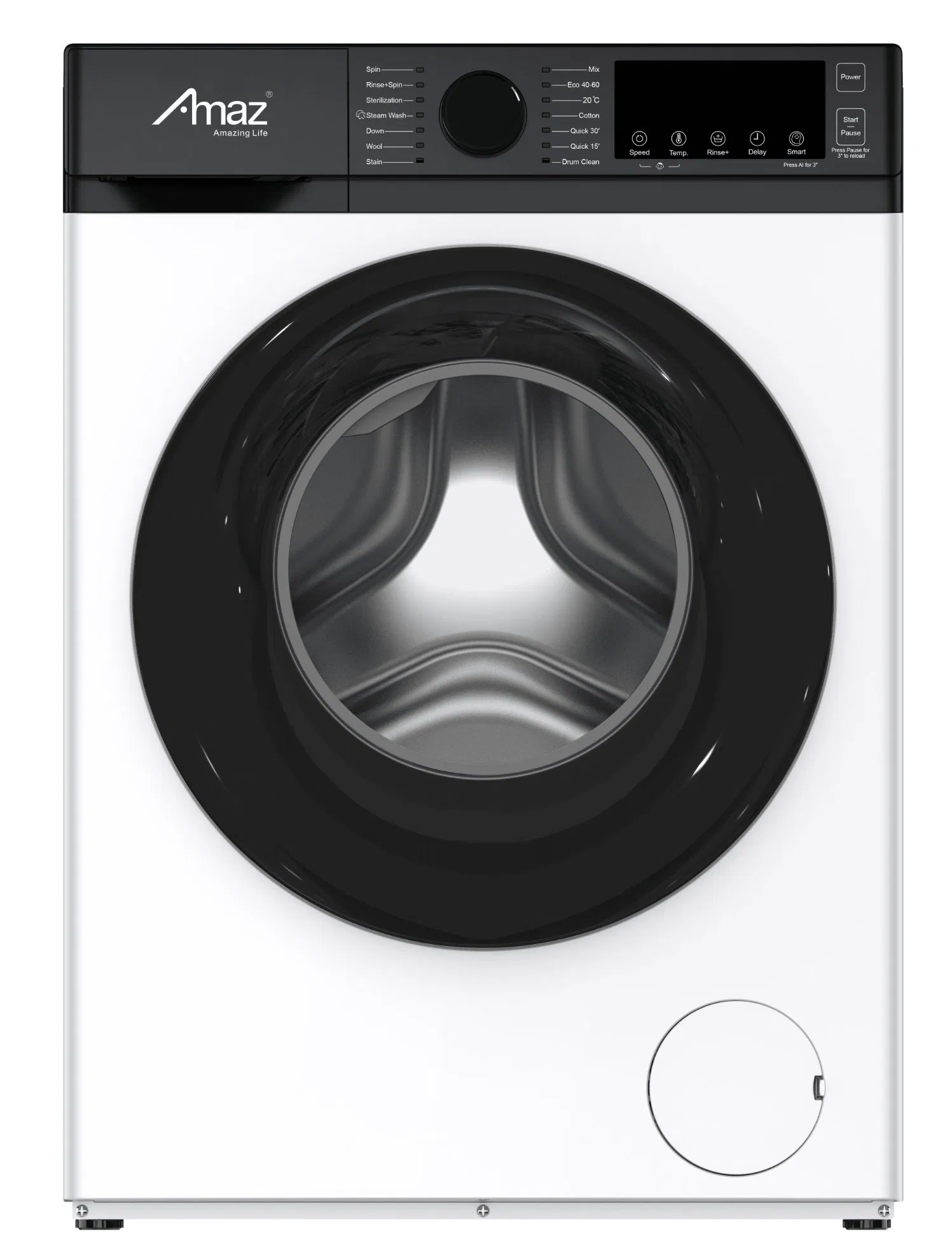 6kg 8kg 10kg 12kg Front Loading Washing Machine with Durable Motor