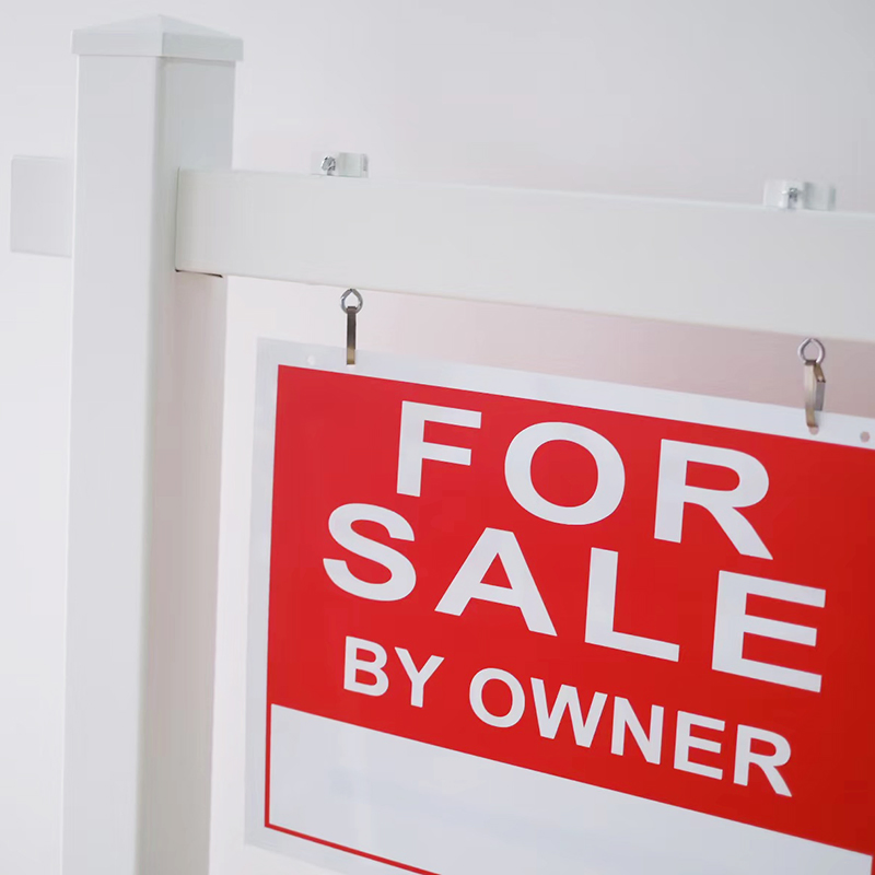 High Quality PVC Plastic Custom Signs Printing Vinyl Yard Real Estate Sign Post