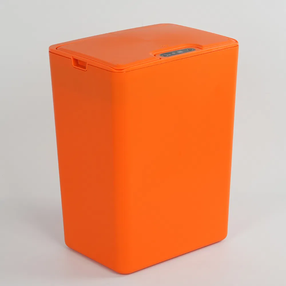 15L Smart Rechargeable Automatic Infrared Sensor Opening Lid Touchless Bathroom Human Trash Can