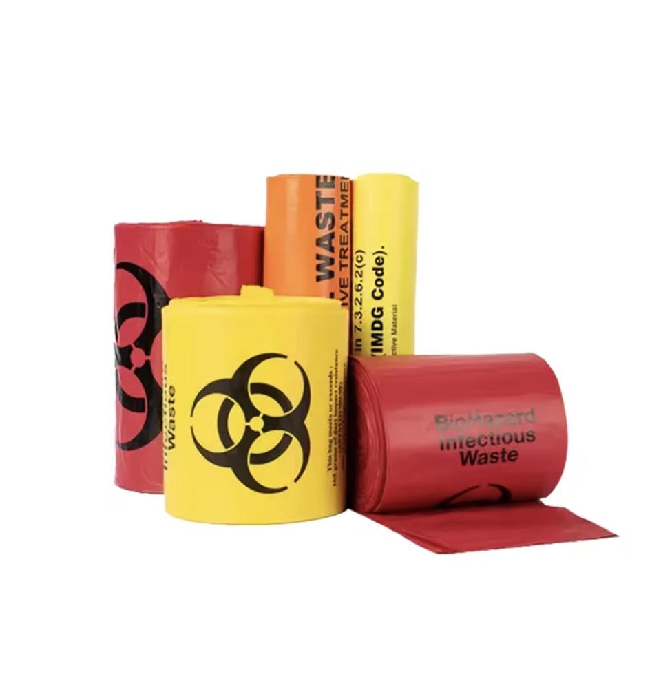 Heavy Duty Medical Action Infectious Waste Autoclaving Bag Red Plastic Disposable Bio Hazard