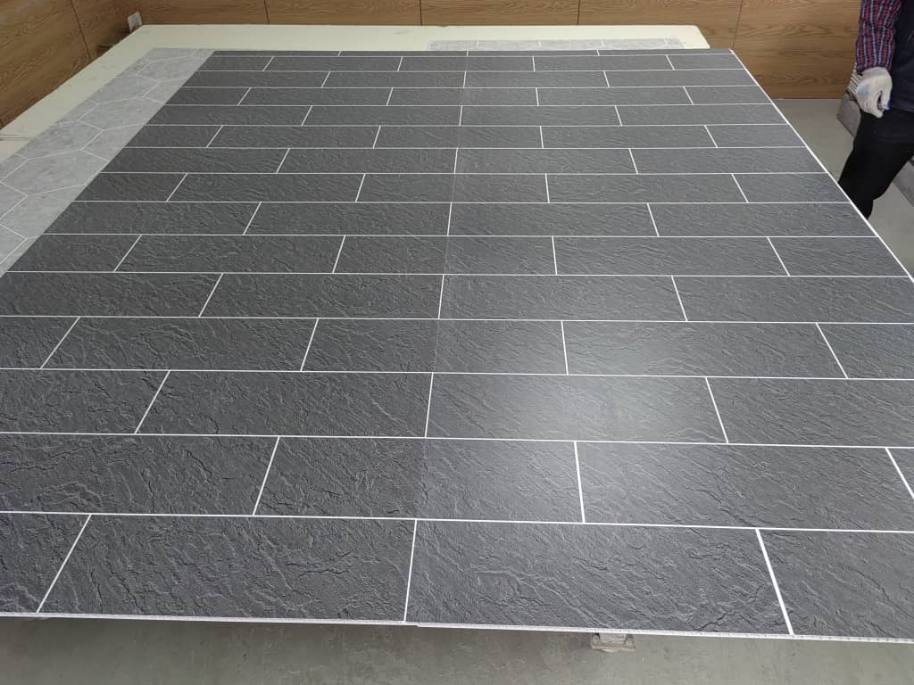 1000*10*2400mm with Cutline PVC Wall Panel Brick Effect