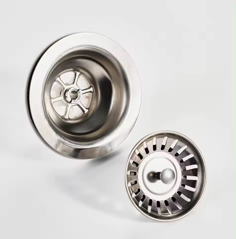 Australia Style Hot Selling Stainless Steel Kitchen Sink Drain with Removable Colander